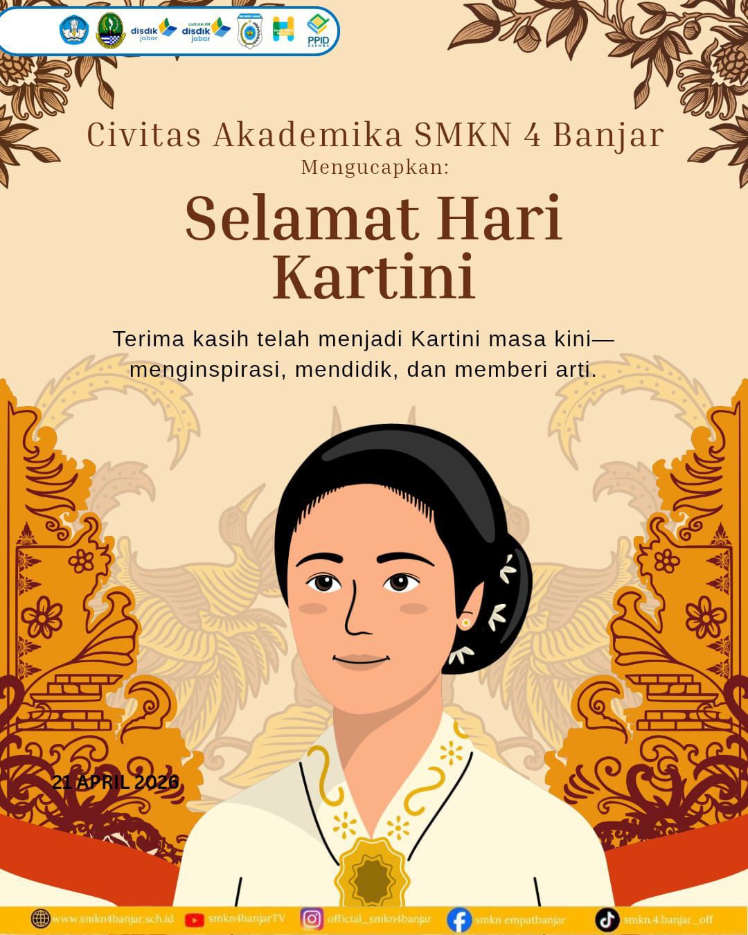 Refleksi Semangat Kartini di Era Digital: SMKN 4 Banjar Tebar Inspirasi Melalui Media Sosial