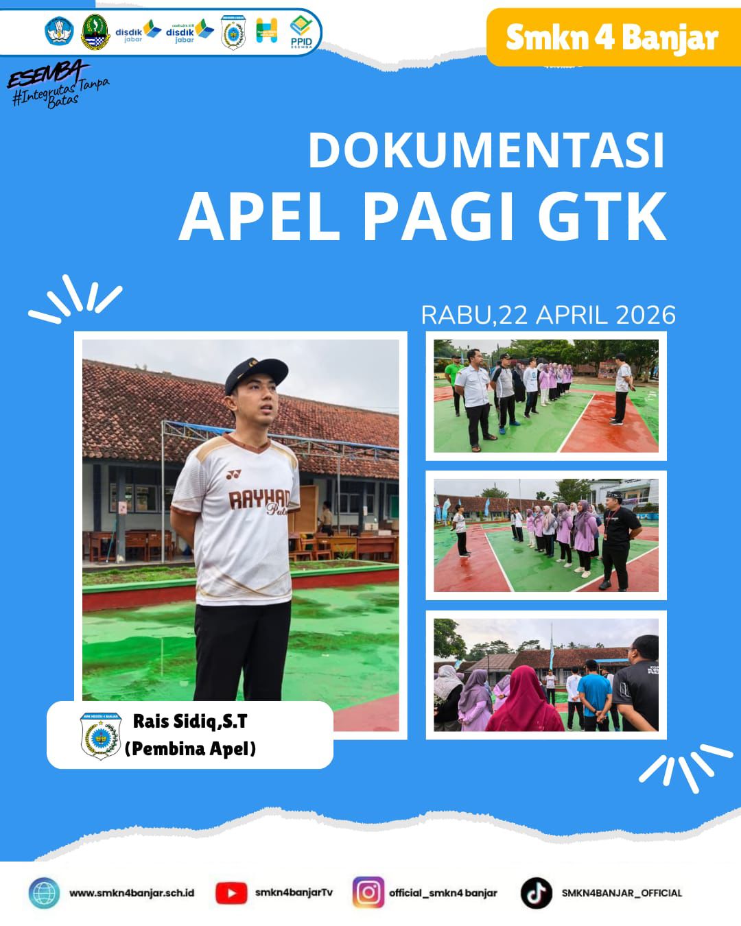 Sinergi Akademik dan Kebersihan: SMKN 4 Banjar Gelar Apel GTK di Tengah Kemeriahan Dies Natalis ke-14