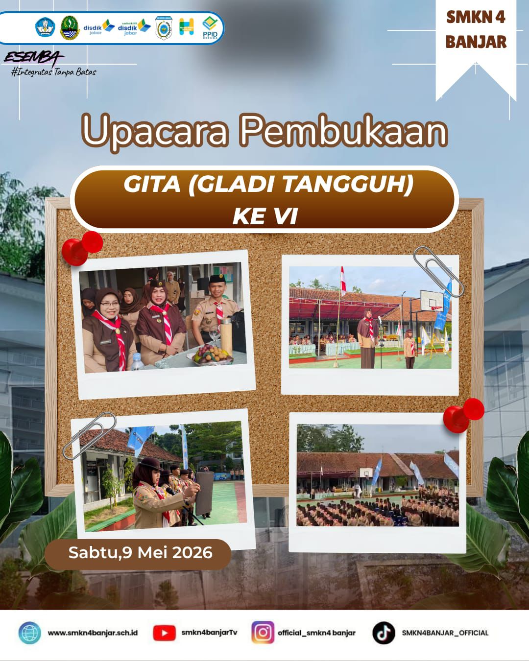 Gema Pramuka Kembali Membahana: SMKN 4 Banjar Gelar Gladi Tangguh (Gita) VI 2026