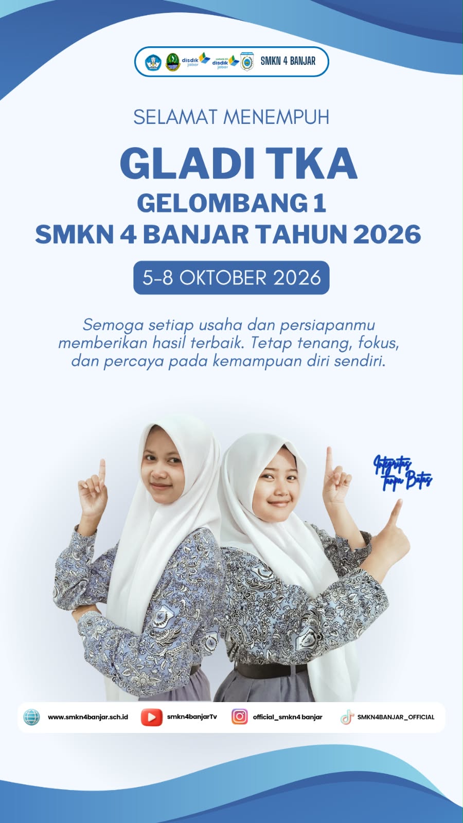 SMKN 4 Banjar Siap Gelar Gladi TKA Gelombang 1, Kepala Sekolah Berikan Semangat "Kiddos" untuk Para Siswa